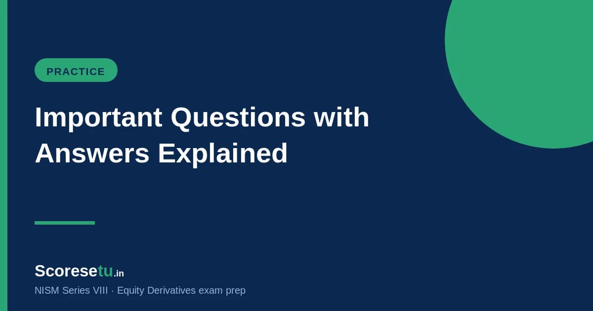 NISM VIII Important Questions with Answers (2026) — NISM VIII exam preparation by ScoreSetu